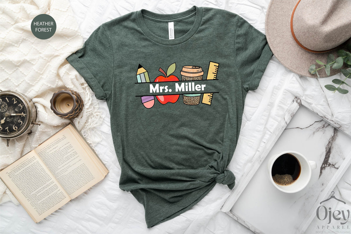 Custom Teacher Shirt, Personalized Teacher Shirt, Teacher Name Shirt, Elementary teacher Shirt, Elementary Teacher Gift, Gift for Teacher