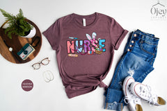 Nurse Easter Shirts, Easter Shirts for Nurse, Nurse Easter Gift, Easter Day Nurse Shirts, Nurse Bunny Shirts, Funny Nurse Easter Shirt