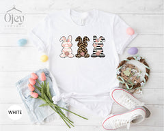 Cute Easter Bunny Shirt, Leopard Bunny Shirts, Easter Bunny Shirts, Floral Bunny Shirts, Family Easter Shirts, Easter Gift Shirts
