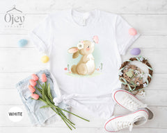 Easter Bunny Shirt, Cute Bunny Shirts, Easter Day Shirts, Happy Easter Shirt, Floral Easter Bunny Shirt, Easter Gift Shirt