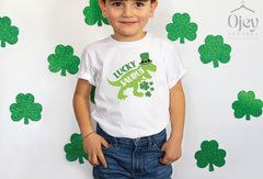 Kids St. Patrick Shirt, Luckysaurus Shirt, Dinosaur St. Patrick Shirt, St. Patrick Day Shirt, Kids St. Patrick Gift