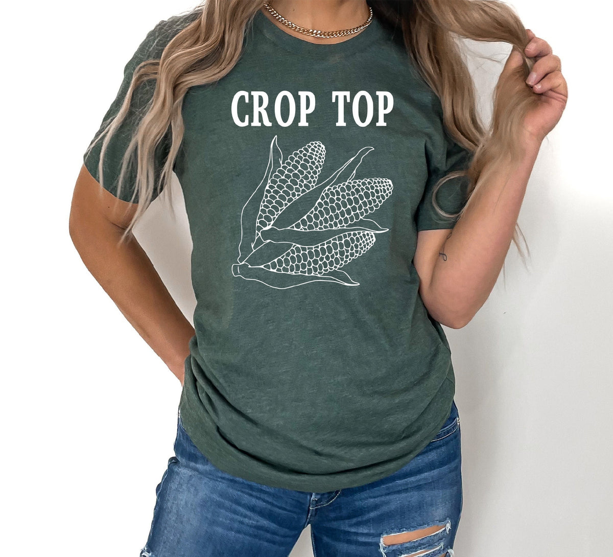 Farm Girl Shirt, Farming Shirt, Crop Top Shirt, Corn Crop Shirt, Farm Birthday Shirt, Farmer Shirt Gift, Farmer T-shirts, Farm Life Shirt