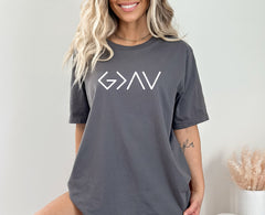 God is Greater than The Highs and Lows T-Shirt, Religious Shirt, Christian Shirt, God Shirt, Church Gift, Christmas Gift, Faith Tee, Unisex