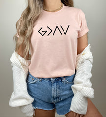 God is Greater than The Highs and Lows T-Shirt, Religious Shirt, Christian Shirt, God Shirt, Church Gift, Christmas Gift, Faith Tee, Unisex