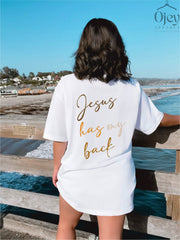 Jesus Has My Back Shirt, Christian T-Shirts, Religious Shirts, Christian Gifts, Faith T-Shirts, Christian Apparel, Jesus Lover Shirts
