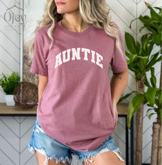 Auntie Shirt, Aunt To Be Shirt, Pregnancy Announcement Tee For Aunt, Aunt Sister Gift, Minimalist Aunt Shirt, Womens Clothing, Gift For Her