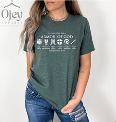 Put On The Full Armor of God Shirt - Man of God T-Shirt - Women of Faith Tee - Ephesians Shirt - Christian Shirt - Religious Shirt