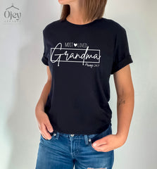 Most Loved Grandma Shirt, Grandma Shirt For Mother's Day, Grandma To Be Shirt, Grandma Heart T-Shirt, Mothers Day Shirt, Grandmother Gift