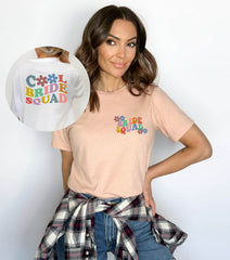 Cool Bride Squad Shirt, Retro Bridesmaid Shirt, Bachelorette Party Shirts, Bride Squad Shirt, Bachelorette Trip T-Shirts, Bridal Shower Gift