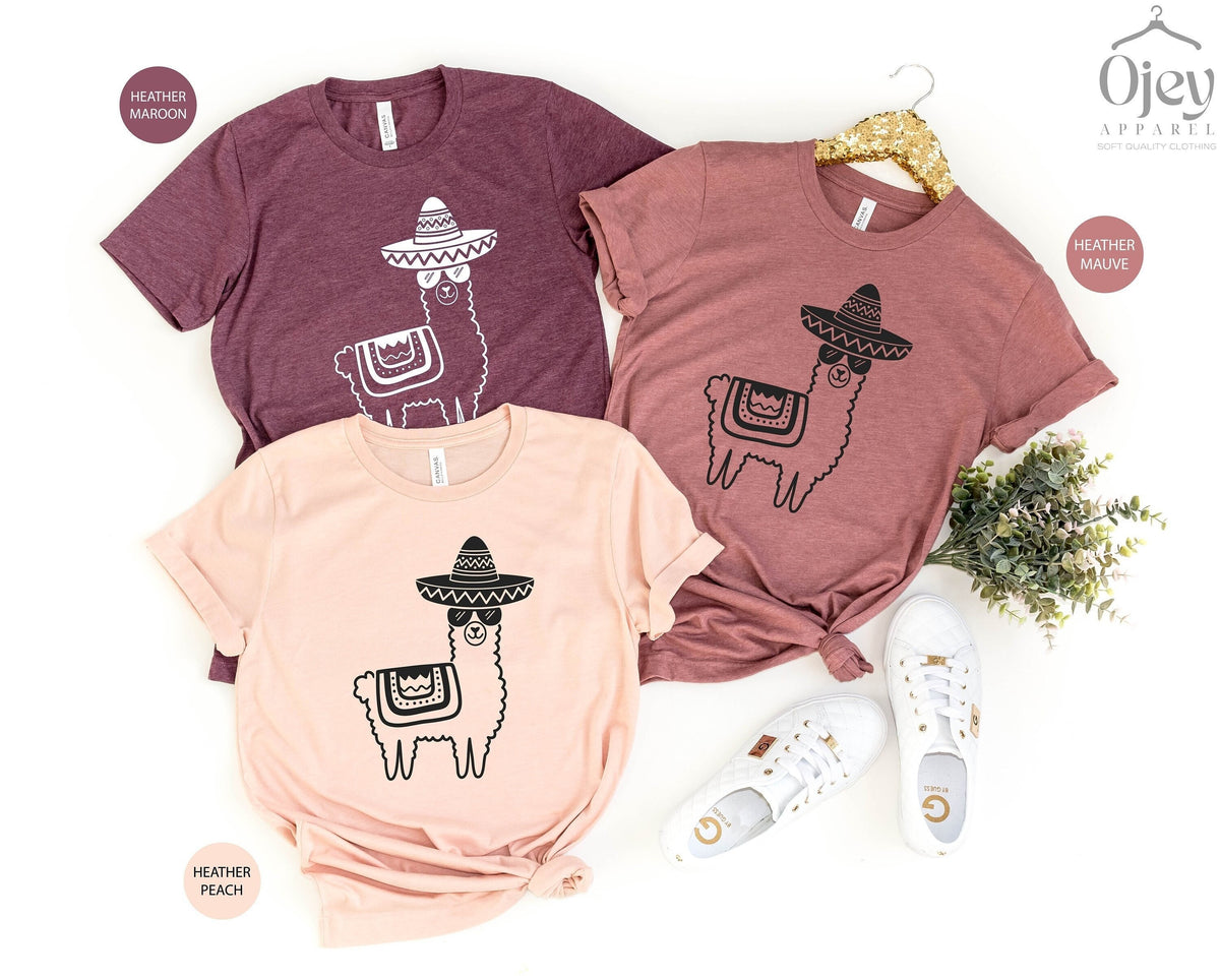 Llama Fiesta Shirt, Cinco De Mayo Shirts, Llama Shirts for Cinco De Mayo, Fiesta Shirt, Cinco De Mayo Family, Funny Cinco De Mayo Shirts