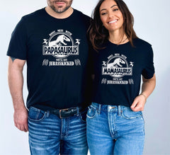 Don't Mess With Mamasaurus And Papasaurus Shirts, Dinosaur Mama Shirt, Funny Family Shirts, Dinosaur Papa T-Shirt, You'll Get Jurasskicked