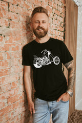 Chopper Motorcycle T Shirt, Cruiser Motorcycle Chopper Style Unisex Tee for him/her,  Bobber, Chopper, Sportster Custom Motorcycle T Shirts