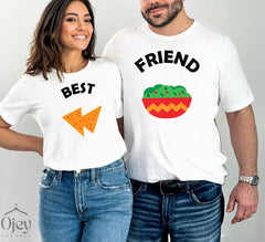 Cinco De Mayo Best Friend Shirt, Chips and Guacamole Graphic Shirts for Couples, Friends, Matching Friends Shirt, Coupe Shirts for Party