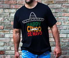 Cinco De Mayo, Sombrero Hat and Mustache Shirt for Cinco De Mayo, Happy 5 de Mayo Shirt Gift, Funny Shirt for Him or Her, Gift for Latino