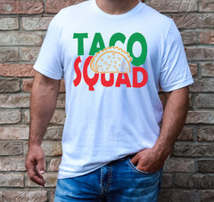 Taco Squad T Shirts for Friends and Family, Cinco De Mayo Party Shirts, Funny Taco Shirt for Latino Friends, Fiesta Matching Unisex Shirts