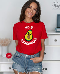 Avocado with Mustache Holy Guacamole T Shirt, Funny Avocado Shirt with Mustache,  Guacamole Shirt, Guacamole Lover T Shirt, Holy Guacamole
