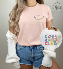 Cool Aunts Club Shirt, Aunt Pocket Tshirt, Auntie Shirt, Birthday Gift For Aunt, Retro Aunt Shirt, Womens Clothing, Aunt To Be, Gift For Her