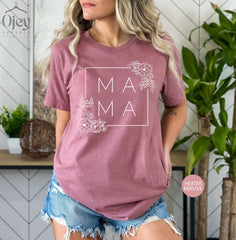 Mother's Day Mama Shirt, Mama Birthday T-Shirts, Cute Mom T-Shirt, Womens Clothing, Mommy Crewneck, Minimalist Mama Shirt, Mother's Day Gift