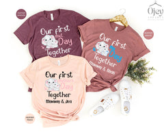 Our First Mother's Day Together Shirt, Custom Mom and Baby T-Shirts, Mom And Baby Matching Outfits, Mama And Mini Shirts, First Time Mother