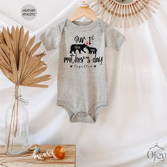 Our 1st Mother's Day Together Shirt, Matching Baby And Mom Outfit, Custom Baby Bodysuit, Personalized Mother's Day Shirt, Mother's Day Gift