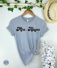 Custom Mrs Shirt, Honeymoon Shirt, Engagement Party, Custom Bride Shirt, Future Mrs Shirt, Engagement Shirts, Bride To Be, Future Mrs Gift