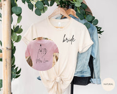 Custom Mrs Shirt, Mrs Last Name Shirt, Gift for Bride, Future Mrs. Shirt, Personalized Mrs Shirt, Bachelorette Shirt, Bridal Shower Gift