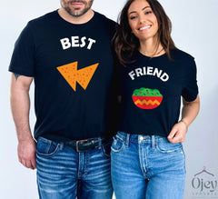 Cinco De Mayo Best Friend Shirt, Chips and Guacamole Graphic Shirts for Couples, Friends, Matching Friends Shirt, Coupe Shirts for Party