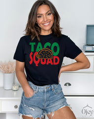 Taco Squad T Shirts for Friends and Family, Cinco De Mayo Party Shirts, Funny Taco Shirt for Latino Friends, Fiesta Matching Unisex Shirts