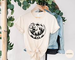 Wolf Shirts, Wolf Shirts for Kids, Wolf Lover Gift, Wildlife Shirt, Wolf Gift Shirts, Wolf Girl, Nature Camping Shirts, Wolf Mountain Shirt