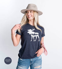 Moose Shirt, Moose Shirt for Women, Moose T-Shirt, Moose Camp Shirt Moose Lover Shirt  Kids Moose Shirt  Mountain Moose Shirt Moose Gift Tee