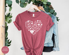 Nurse Heart Shirt, Nurse Student Shirt, Nursing School T Shirt, Nursing School Tee, Nurse Shirt, Gift for Nurse Tee, Nurse Life Shirts