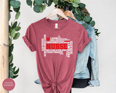 Nursing Shirt, Nurse Word Art Shirt, Stethoscope Shirt, Gift for Nurse, Best Nurse Tee, Essential Worker Shirt , Nurse Definition Tee, Nurse