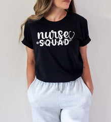 Nurse Squad Shirt, Nurse Group Shirt, Gift For Women, Nurse T-shirt, Nursing Grad, Essential Workers, Nurse tee, Nurse Heart Tee, Nurse Crew