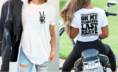 Wife Life Shirt, On My Husbands Last Nerve Shirt, Funny Mother's Day Gift, Shirt for Wife, Funny Wife Shirt, Gift For Wife