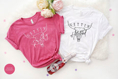 Getting Hitched Shirt, Getting Rowdy Tshirt, Western Bachelorette Shirts, Bridal Party Tees, Nashville Bridesmaid Shirts, Bridal Shower Gift