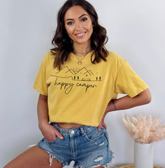 Happy Camper Shirt, Family Camping Shirts, Unisex Adventure Tshirt, Glamping Shirt, Nature Lover Shirt, Camp Crew Shirt, Camping Lover Gift