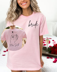 Custom Mrs Shirt, Mrs Last Name Shirt, Gift for Bride, Future Mrs. Shirt, Personalized Mrs Shirt, Bachelorette Shirt, Bridal Shower Gift