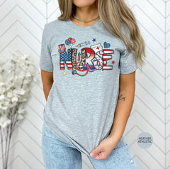USA Nurse Shirt, Patriotic Nurse T-Shirt, 4th of July Nurse Shirt, American Nurse Shirt, Independence Nurse T-Shirt