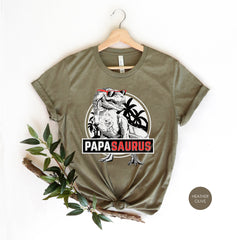 Papasaurus Shirt, T-Rex Shirt For Father, New Dad Shirt Funny, Father's Day Gift, Dinosaur Dad Shirt, Dino Father Tshirt, Father In Law Gift