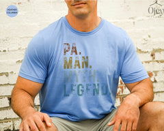 Pa Man Myth Legend Shirt, Father's Day Gift, Legend Dad Shirt, Papa Tshirt, Retro Dad Shirt, Mens Clothing, Father Birthday, Grandpa Gift