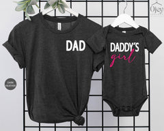 Dad And Daddy's Girl Shirt, Matching Father And Daughter Shirts, Father's Day Gift, Daddy's Girl Bodysuit, New Dad Shirt, Dad Birthday Gift
