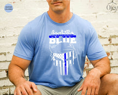 Back The Blue Punisher Skull Shirt, Law Enforcement T-Shirt, Blue Line Flag Back The Blue Shirt, Police Support Tee, Patriotic Outfit