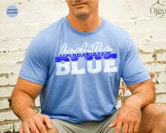 Back The Blue T-Shirt, Police Support Shirt, Patriotic Tee, Blue Line Back The Blue Shirt, Law Enforcement T-Shirt, Honor And Respect Tee