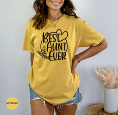 Best Aunt Ever Shirt, Cool Aunt Tee, Gift for Aunt, Cool Aunt Shirt, Auntie Shirt, Favorite Aunt, Best Aunt Gift Tee, Gift for Her