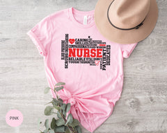 Nursing Shirt, Nurse Word Art Shirt, Stethoscope Shirt, Gift for Nurse, Best Nurse Tee, Essential Worker Shirt , Nurse Definition Tee, Nurse