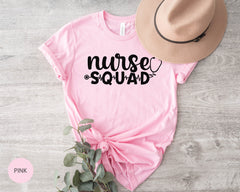 Nurse Squad Shirt, Nurse Group Shirt, Gift For Women, Nurse T-shirt, Nursing Grad, Essential Workers, Nurse tee, Nurse Heart Tee, Nurse Crew