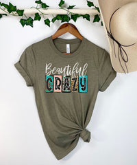 Beautiful Crazy Shirt, Country Lover Shirt, Country Girl Shirt, Country Life Shirts, Country Music Shirts, Western Shirts for Women