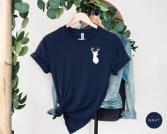 Deer Shirt, Hunting Pocket Tee, Deer Hunter Shirt, Hunting Shirt, Unisex Clothing, Camping Shirt, Deer Hunting T Shirts, Deer Lover Gifts