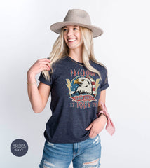 Freedom Born Free American Eagle Shirt, 1776 July 4th Freedom Shirt, Bald Eagle Freedom Tee, Unisex American Eagle T Shirt, Independence Day