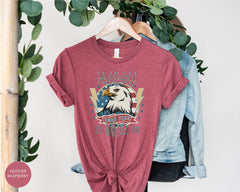 Freedom Born Free American Eagle Shirt, 1776 July 4th Freedom Shirt, Bald Eagle Freedom Tee, Unisex American Eagle T Shirt, Independence Day
